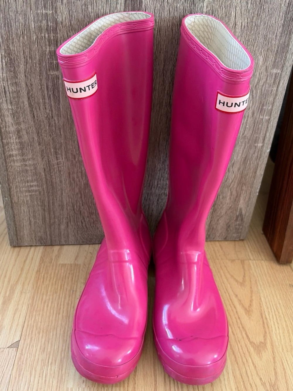 Hunter Women's Bright Pink Tall Rain Boots